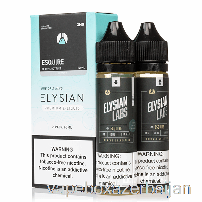 E-Juice Vape Esquire - Elysian Labs - 120mL 0mg